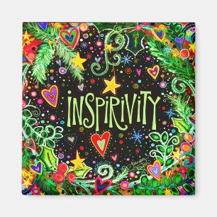 Inspirivity Festive Holiday Fun Colorful Magnet