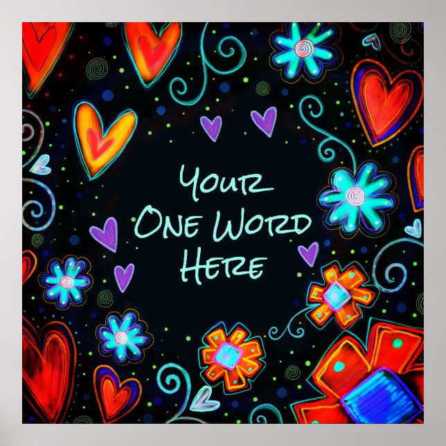 Inspirivity ‘personalize it’ ONE WORD Poster (Front)