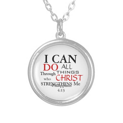 Inspring PHILIPPIANS 413 Silver Plated Necklace