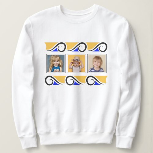 Instagram 3_Photo Template with Decorative Frame Sweatshirt