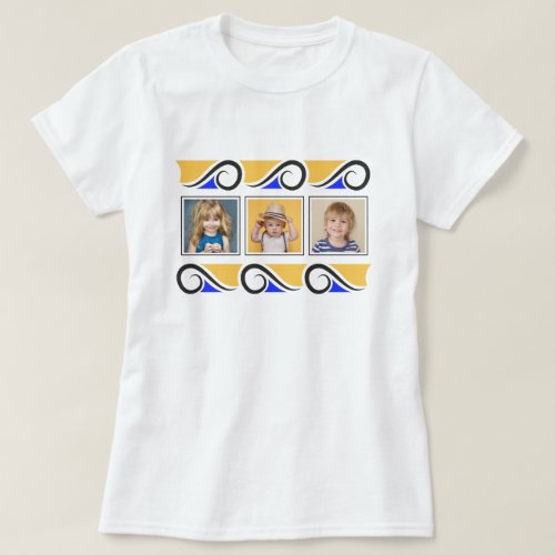 Instagram 3_Photo Template with Swirl Frame T_Shirt