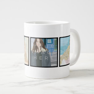 Instagram 4-Photo Personalized Custom Jumbo Mug