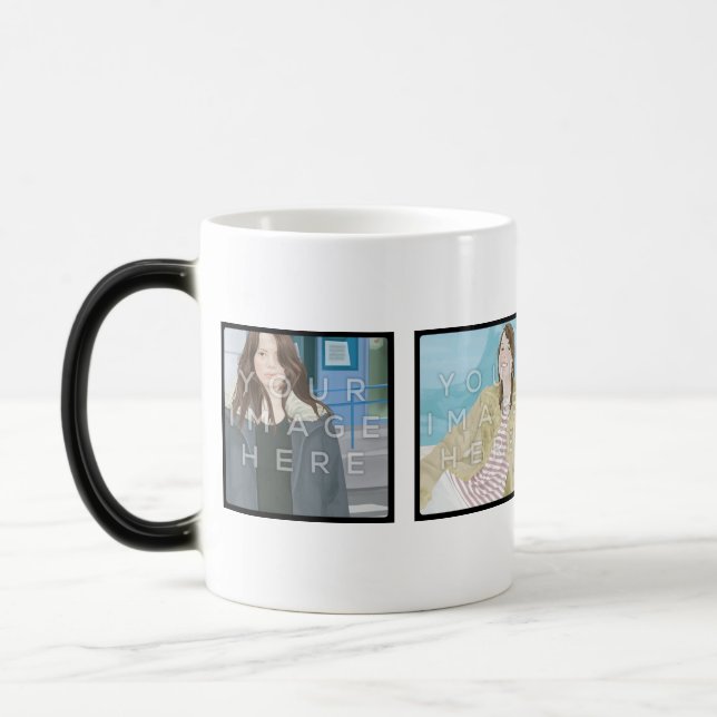 Instagram 4 Photo Personalized Custom Morphing Mug (Left)