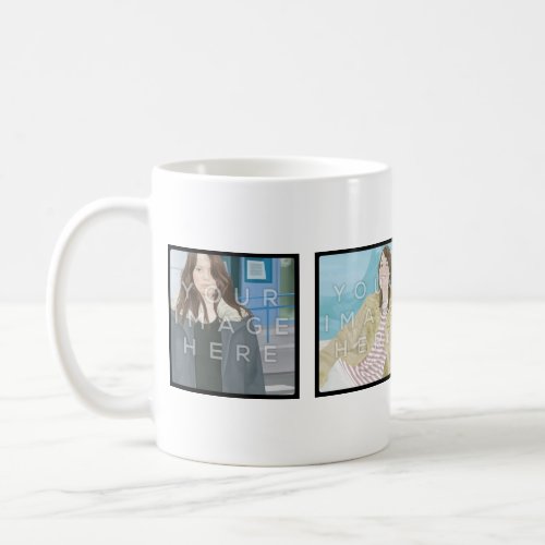 Instagram 4 Photo Personalized Mug Designs