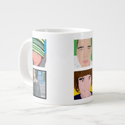Instagram 6-Photo Personalized Custom Jumbo Mug