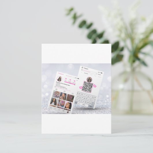 Instagram Business Card (Standing Front)