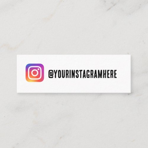 instagram  business card