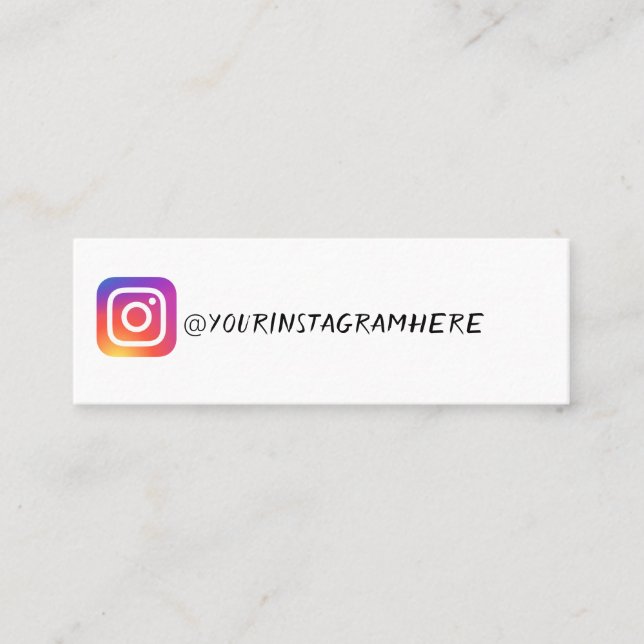 instagram  business card (Front)