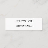 instagram  business card (Back)