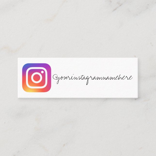 instagram business card (Front)