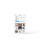 Instagram Business Card QR Code White Busines Card