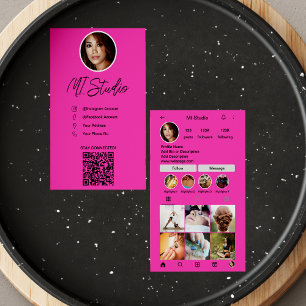 Instagram Business Cards, Influencer, Esthetician Business Card