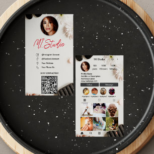 Instagram Business Cards, Influencer, Esthetician Business Card