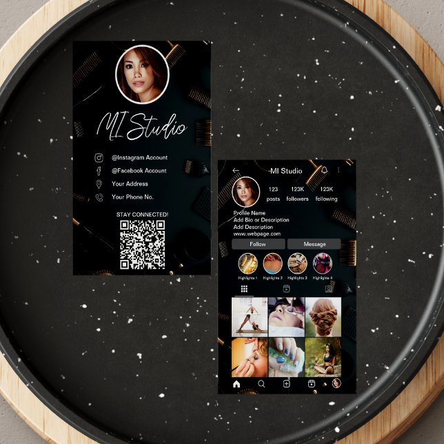 Instagram Business Cards, Influencer, Esthetician Card (Creator Uploaded)