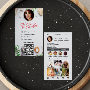 Instagram Business Cards, Influencer, Esthetician Card