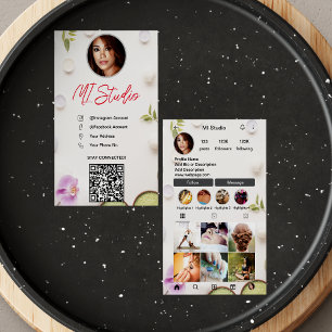 Instagram Business Cards, Influencer, Esthetician Card