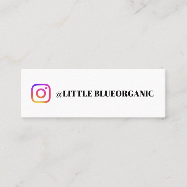 Instagram Business Cards | Your Instagram Name (Front)