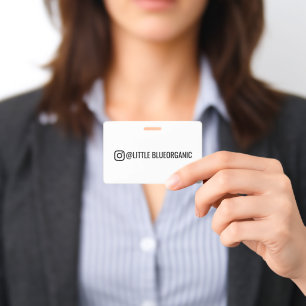 Instagram Business Cards Your Instagram Name ID Badge