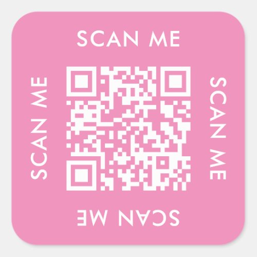 instagram business modern Scan me qr code Square Sticker