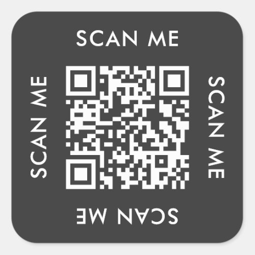 instagram business modern Scan me qr code Square Sticker