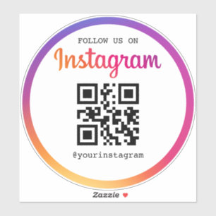 Instagram Business QR Code Sticker