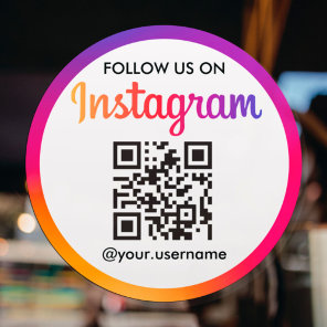 Instagram Business QR Code Sticker