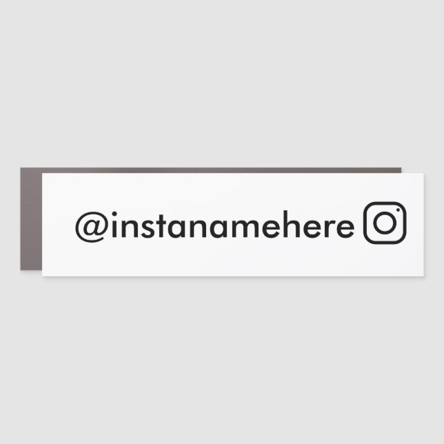 instagram business social media business  car magnet (Front)