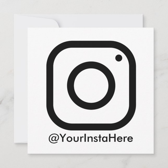instagram business social media modern minimal invitation (Front)
