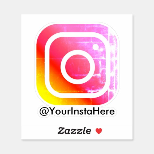 instagram business social media modern minimal sticker