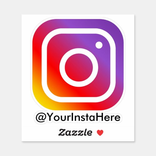 instagram business social media modern minimal sticker