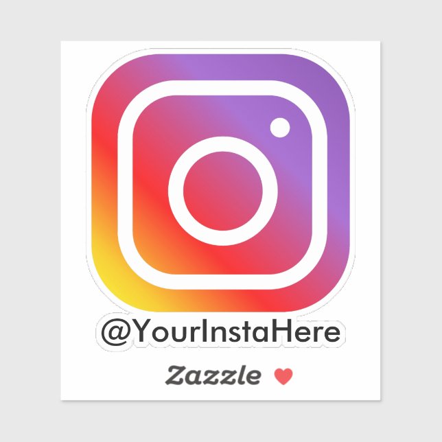 instagram business social media modern minimal sticker (Sheet)