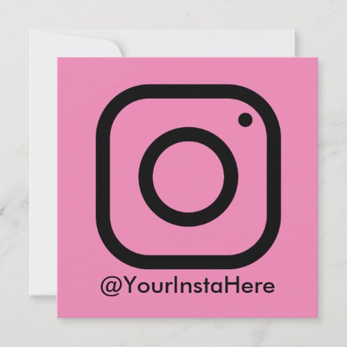 instagram business social media modern Pink Invitation