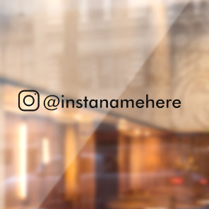 instagram business social media window car decal