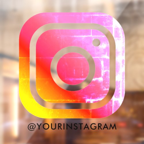 instagram business social media window car decal