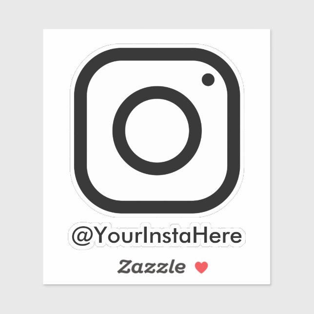 instagram business social media window car decal (Sheet)