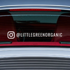 Instagram Car Window Cling | Your Instagram Name