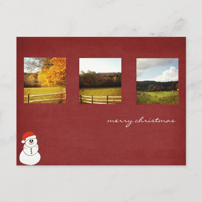 instagram christmas photo post cards (Front)