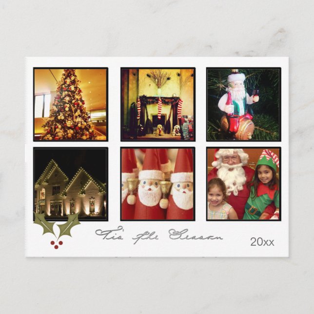 instagram christmas photo post cards (Front)