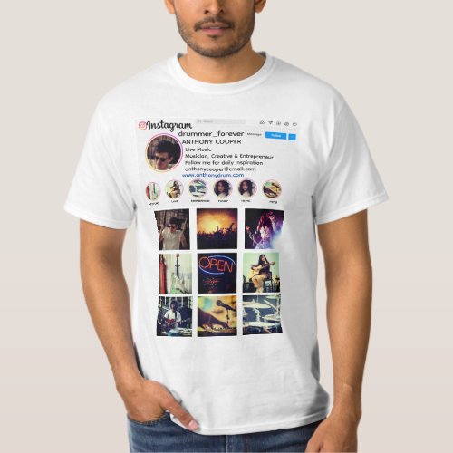 Instagram collage style photo promotion T_Shirt