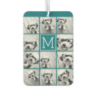 Instagram Collage with Custom Monogram Blue