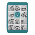 Instagram Collage with Custom Monogram Blue iPad Mini Cover Instagram Collage with Custom Monogram Blue iPad Mini Cover