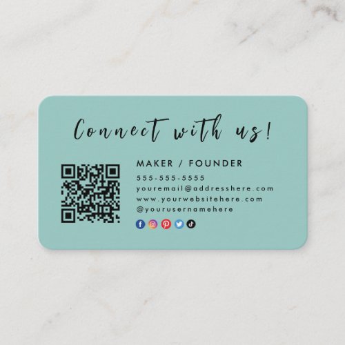 Instagram Facebook Connect with us Tropical Breeze Business Card