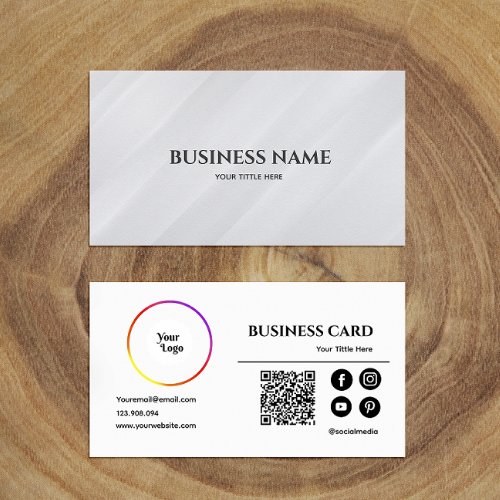 Instagram Facebook Icons Qr Code Profile Photo Business Card