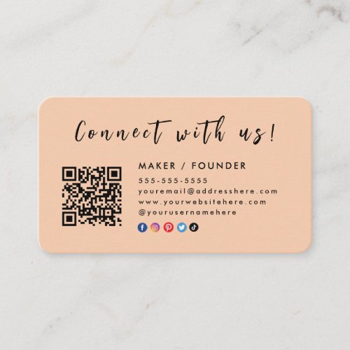 Instagram Facebook Logo Connect with us Florence Business Card