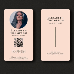 Instagram Facebook TikTok Social Media QR Code Business Card
