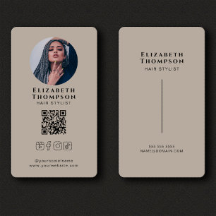 Instagram Facebook TikTok Social Media QR Code Business Card