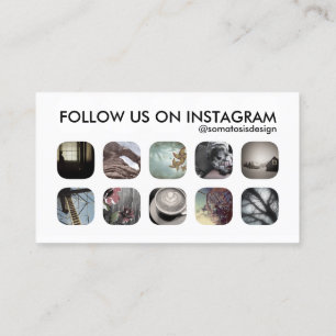 instagram followers business card
