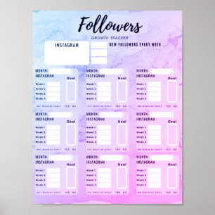 INSTAGRAM FOLLOWERS GROWTH TRACKER POSTER