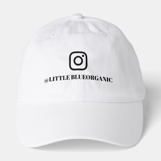Instagram Hat | Your Instagram Name  ID (Front)
