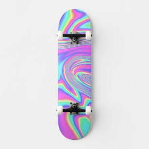 Instagram Holographic Nails Skateboard